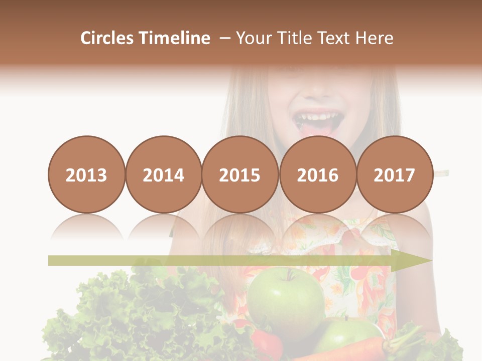 Cute Portrait Lifestyle PowerPoint Template