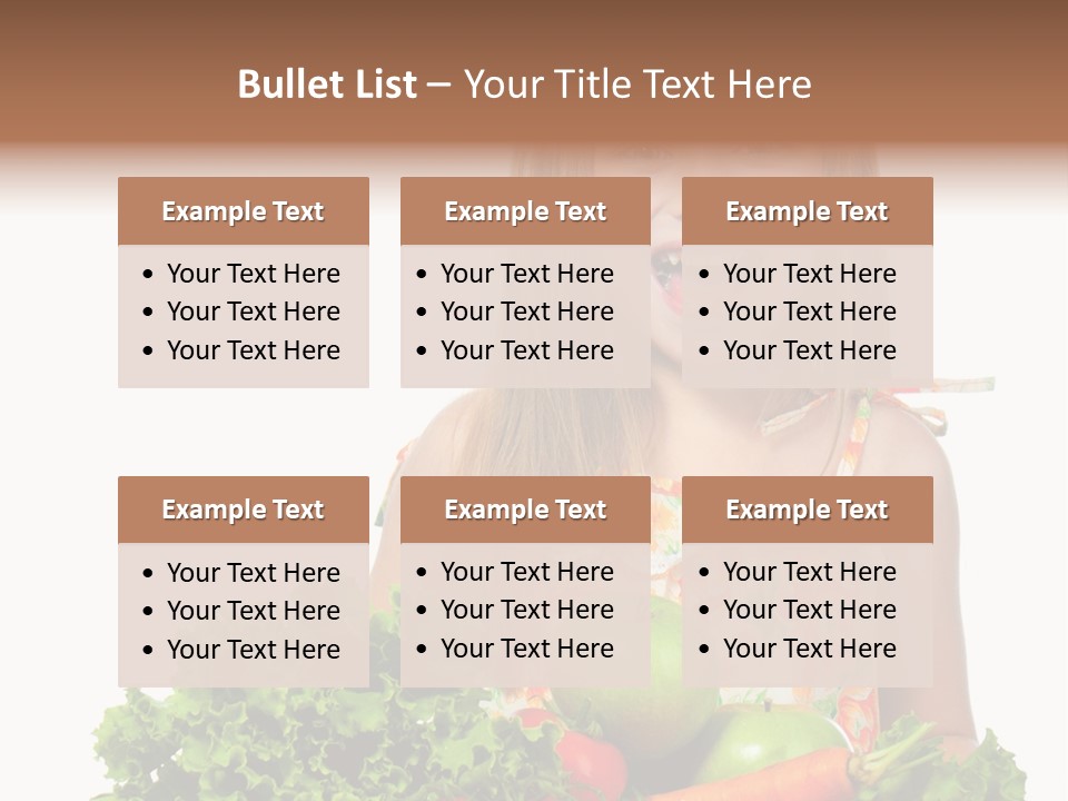 Cute Portrait Lifestyle PowerPoint Template