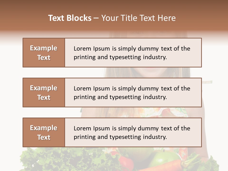 Cute Portrait Lifestyle PowerPoint Template