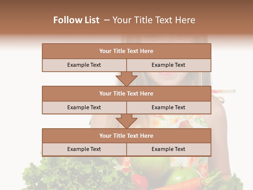 Cute Portrait Lifestyle PowerPoint Template