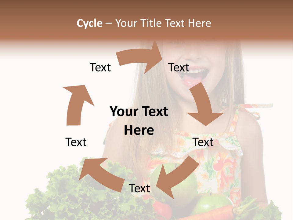 Cute Portrait Lifestyle PowerPoint Template