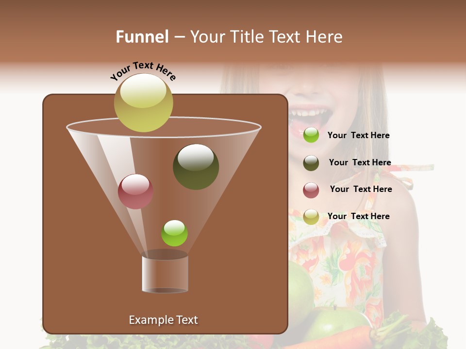 Cute Portrait Lifestyle PowerPoint Template