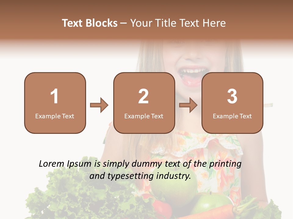 Cute Portrait Lifestyle PowerPoint Template