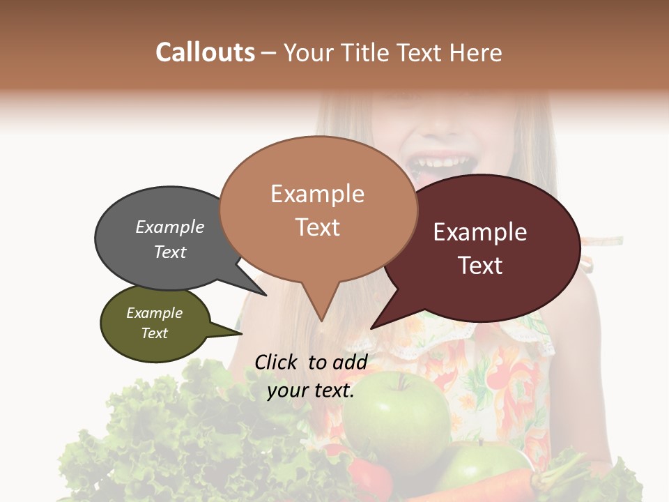 Cute Portrait Lifestyle PowerPoint Template