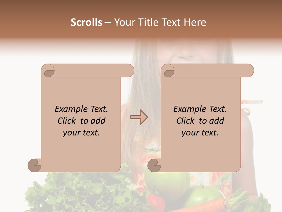 Cute Portrait Lifestyle PowerPoint Template