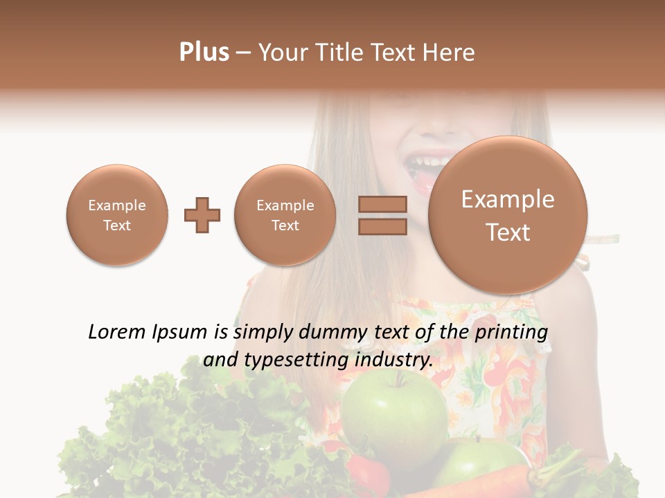 Cute Portrait Lifestyle PowerPoint Template