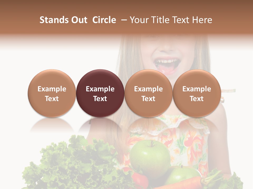 Cute Portrait Lifestyle PowerPoint Template