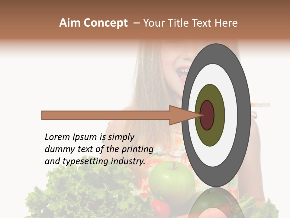 Cute Portrait Lifestyle PowerPoint Template