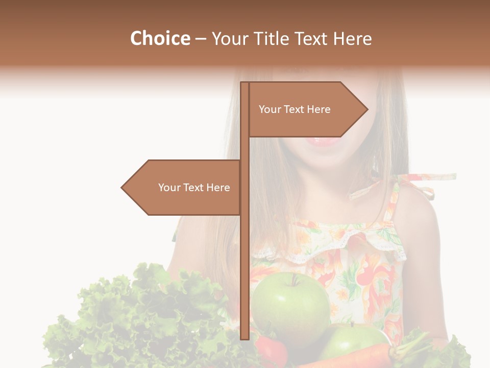 Cute Portrait Lifestyle PowerPoint Template