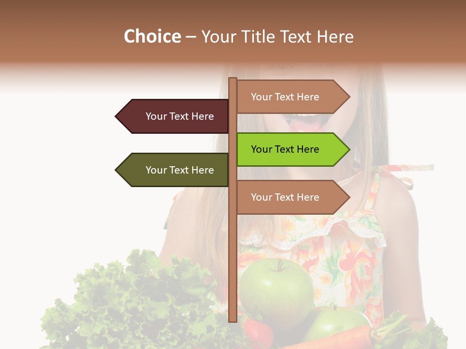 Cute Portrait Lifestyle PowerPoint Template