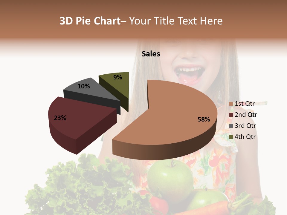Cute Portrait Lifestyle PowerPoint Template