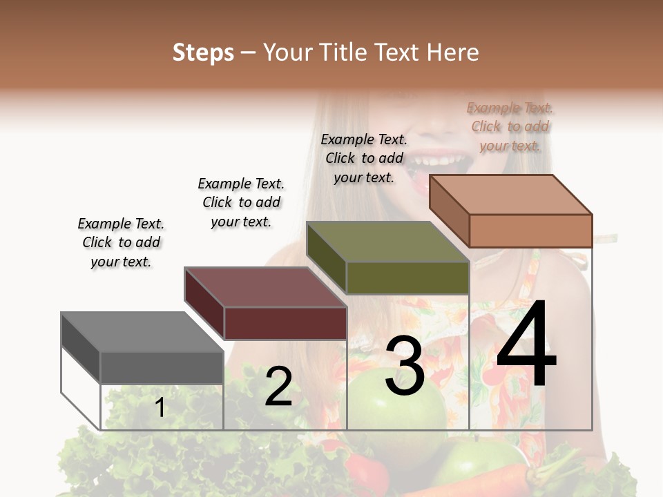 Cute Portrait Lifestyle PowerPoint Template