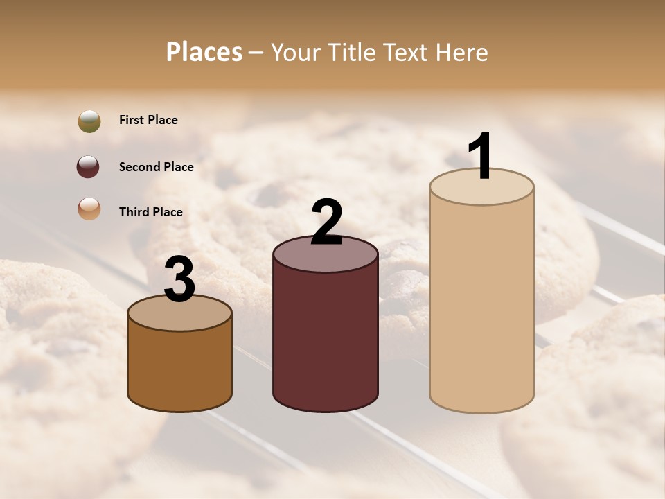 Brown Chip Pile PowerPoint Template