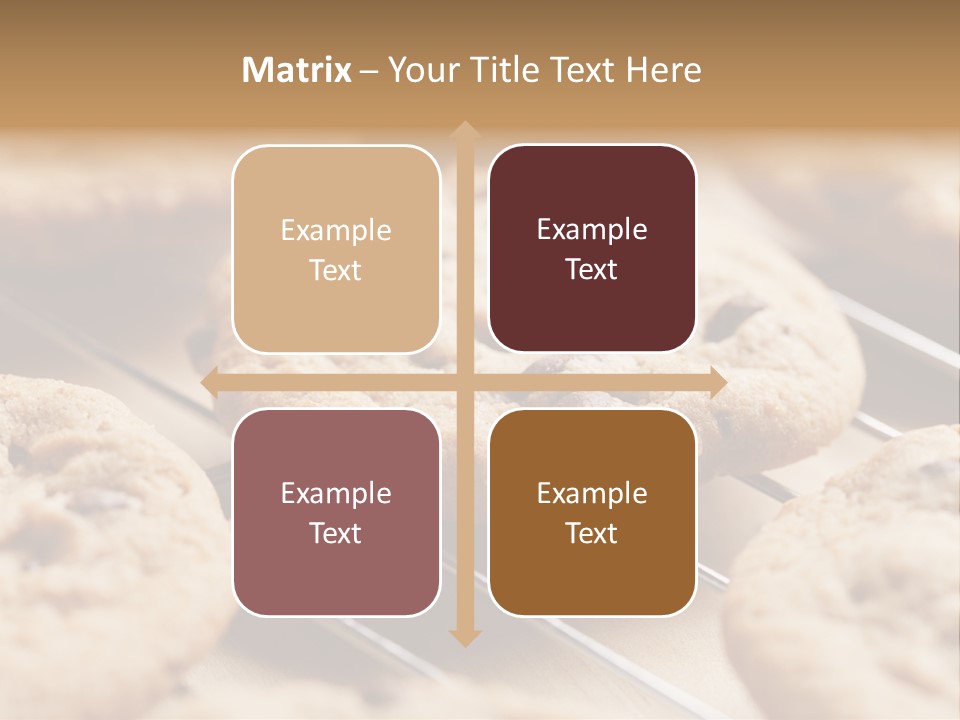 Brown Chip Pile PowerPoint Template