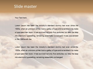 Brown Chip Pile PowerPoint Template