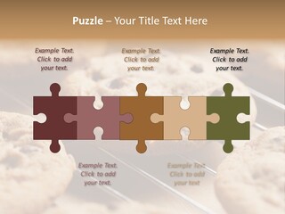 Brown Chip Pile PowerPoint Template
