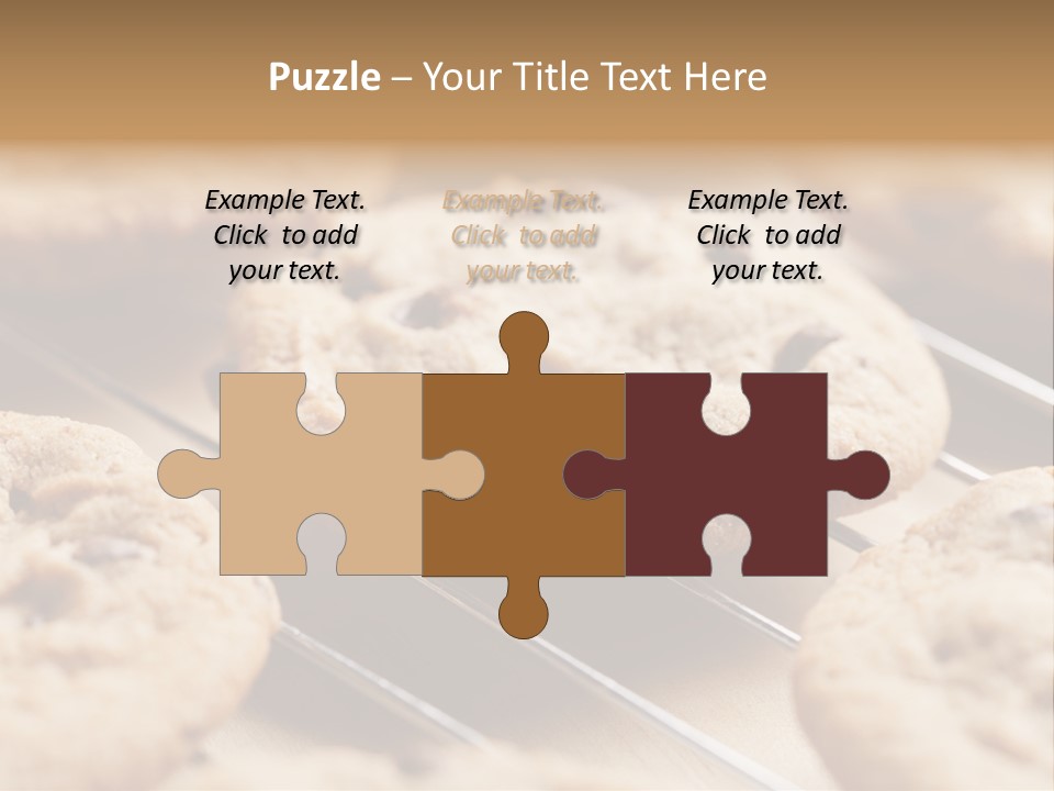 Brown Chip Pile PowerPoint Template