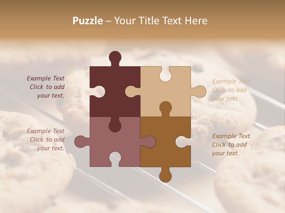 Brown Chip Pile PowerPoint Template