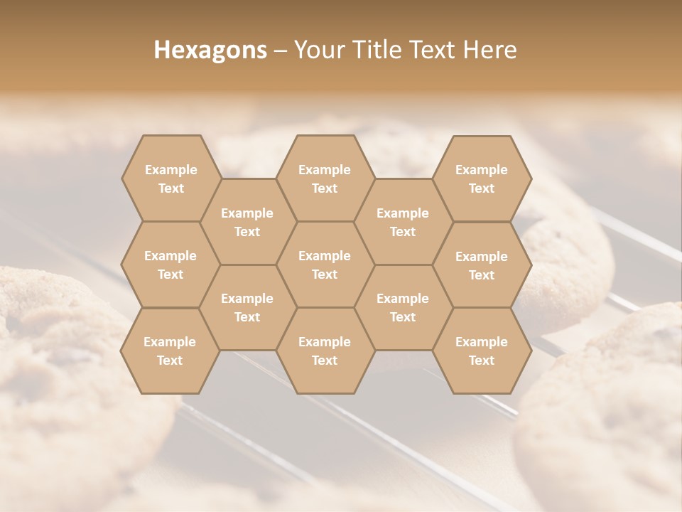 Brown Chip Pile PowerPoint Template