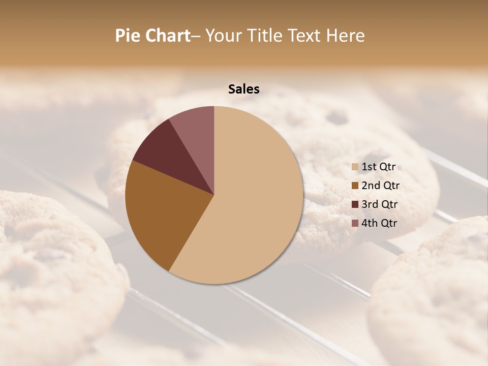 Brown Chip Pile PowerPoint Template