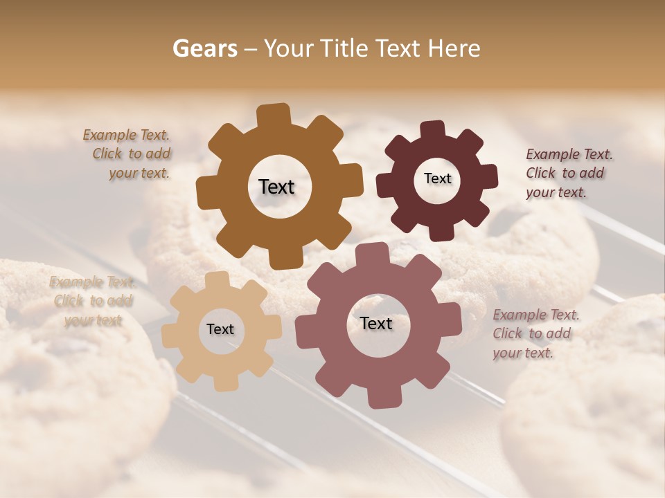 Brown Chip Pile PowerPoint Template