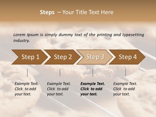Brown Chip Pile PowerPoint Template