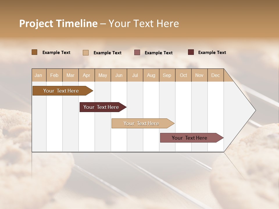Brown Chip Pile PowerPoint Template
