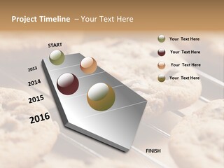 Brown Chip Pile PowerPoint Template
