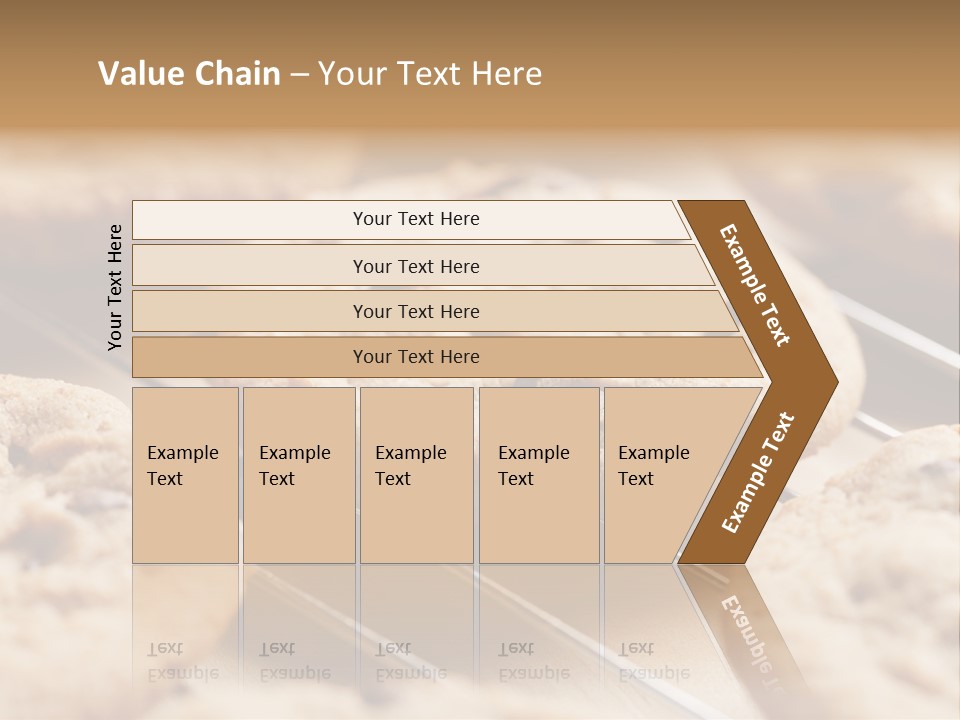 Brown Chip Pile PowerPoint Template