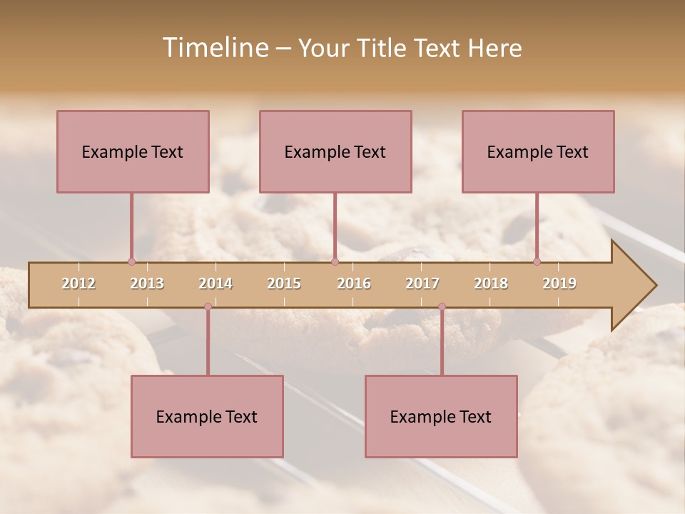 Brown Chip Pile PowerPoint Template