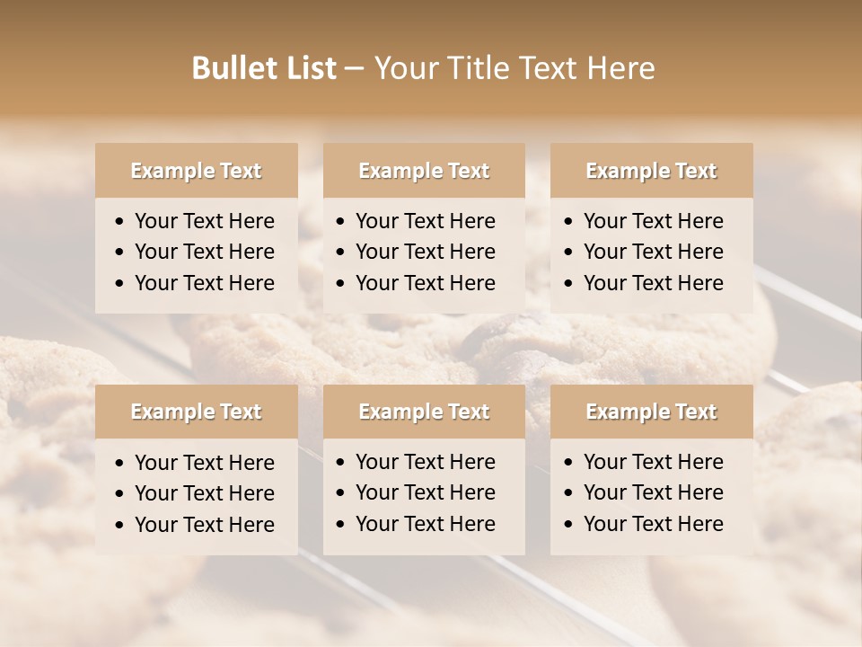 Brown Chip Pile PowerPoint Template