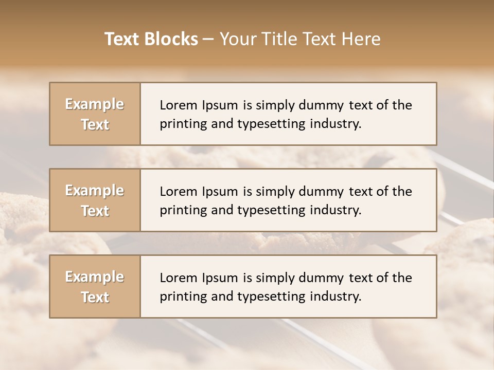 Brown Chip Pile PowerPoint Template