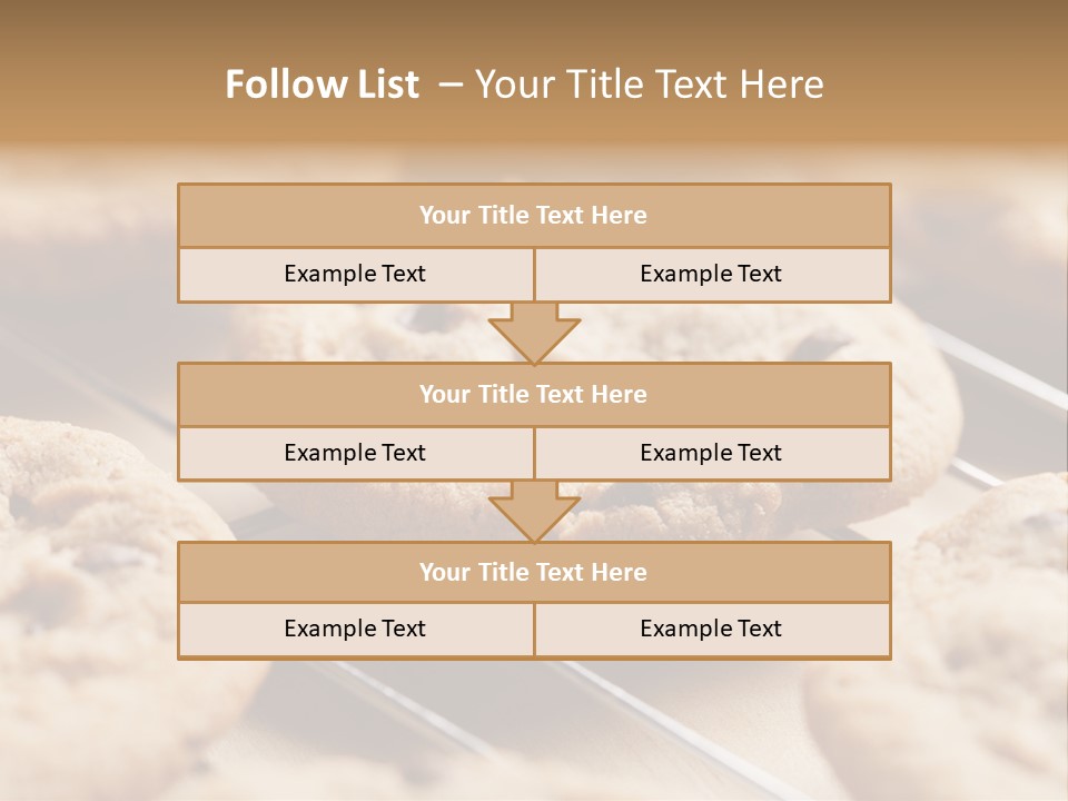 Brown Chip Pile PowerPoint Template