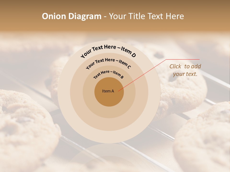 Brown Chip Pile PowerPoint Template