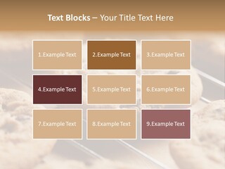 Brown Chip Pile PowerPoint Template