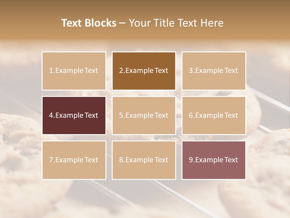 Brown Chip Pile PowerPoint Template