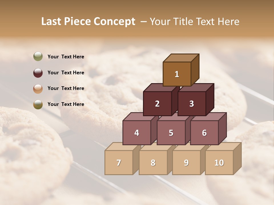 Brown Chip Pile PowerPoint Template