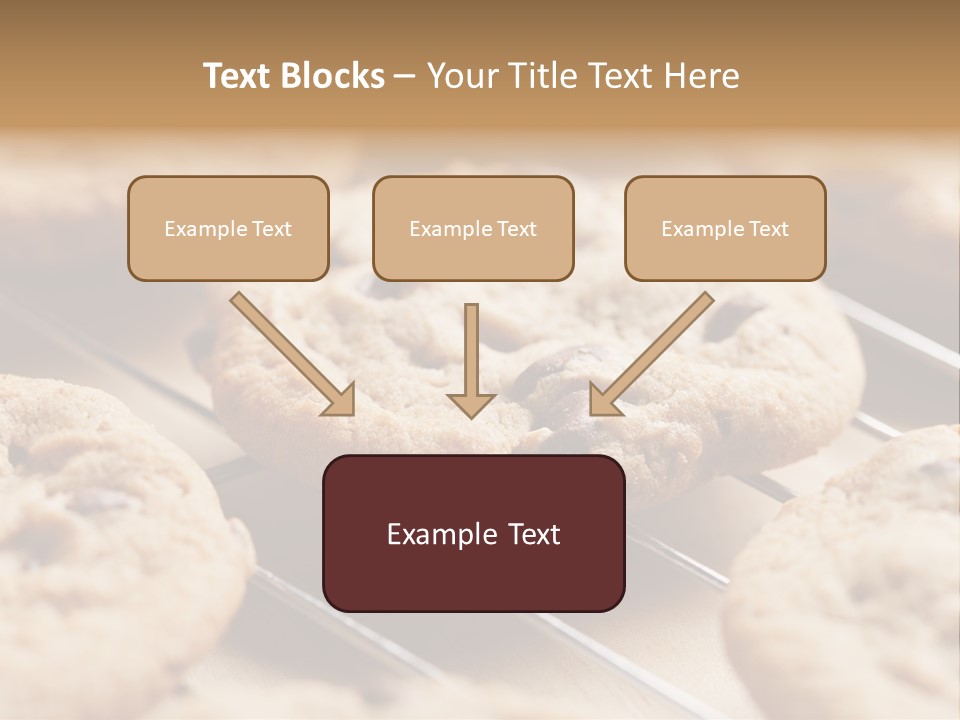 Brown Chip Pile PowerPoint Template