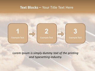 Brown Chip Pile PowerPoint Template