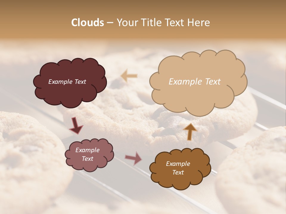 Brown Chip Pile PowerPoint Template
