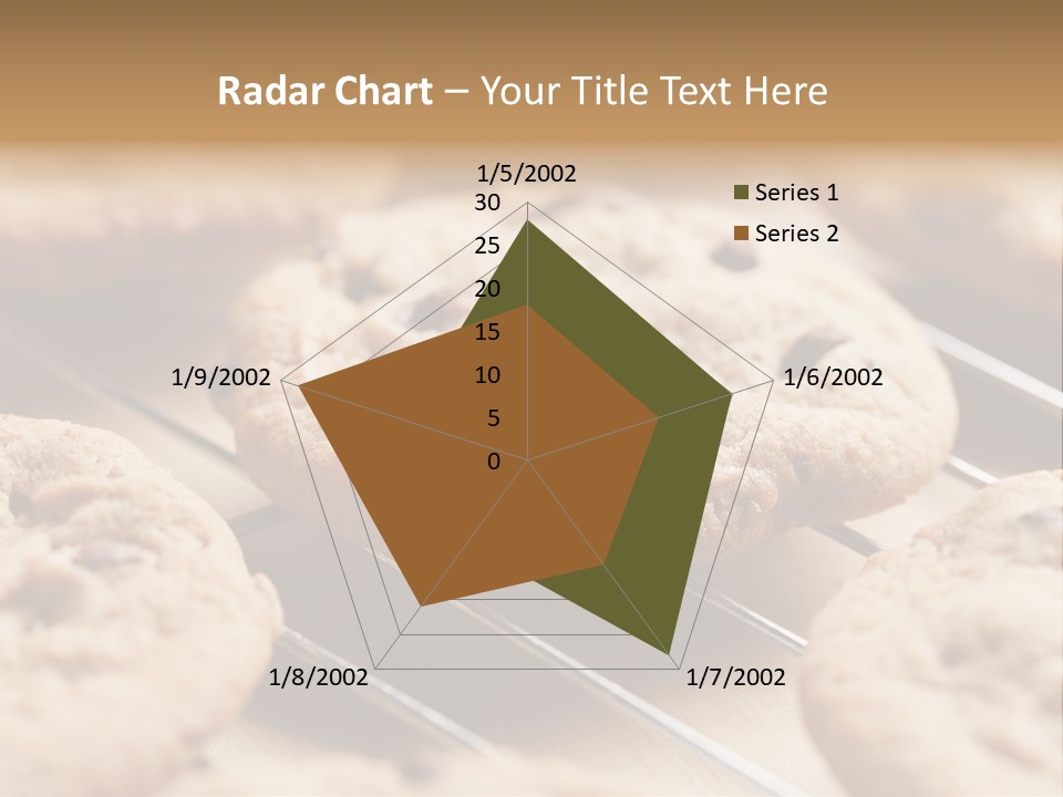 Brown Chip Pile PowerPoint Template