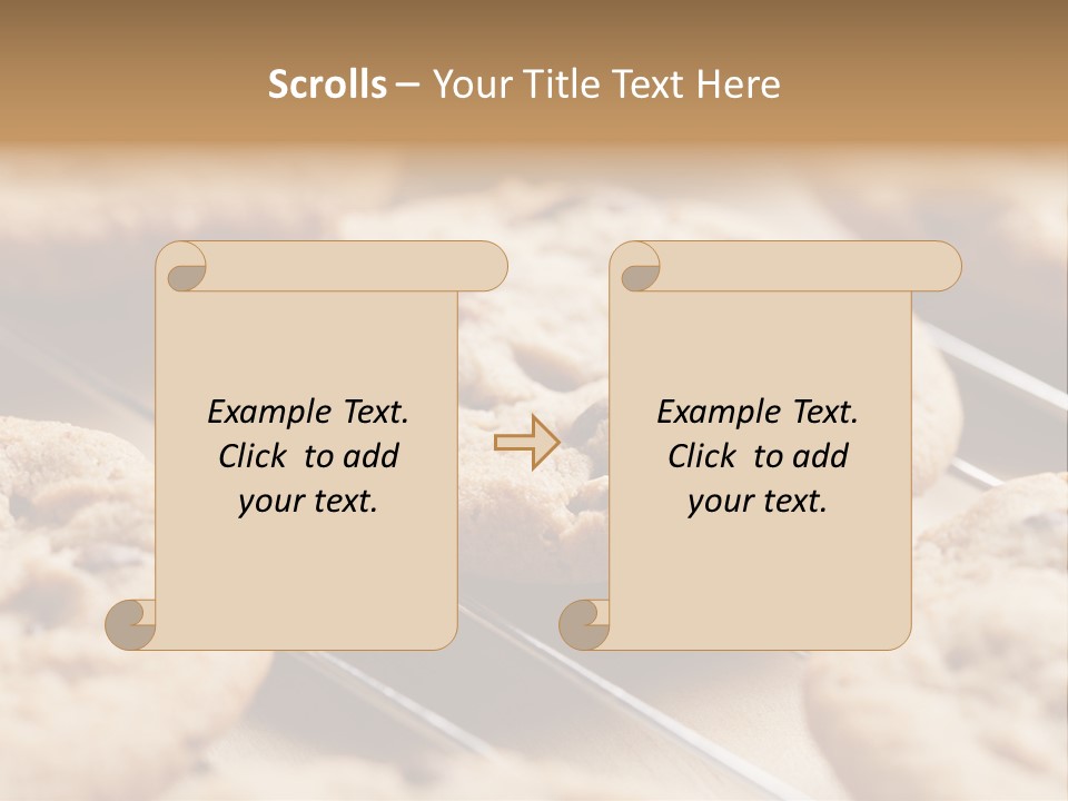 Brown Chip Pile PowerPoint Template