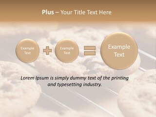 Brown Chip Pile PowerPoint Template