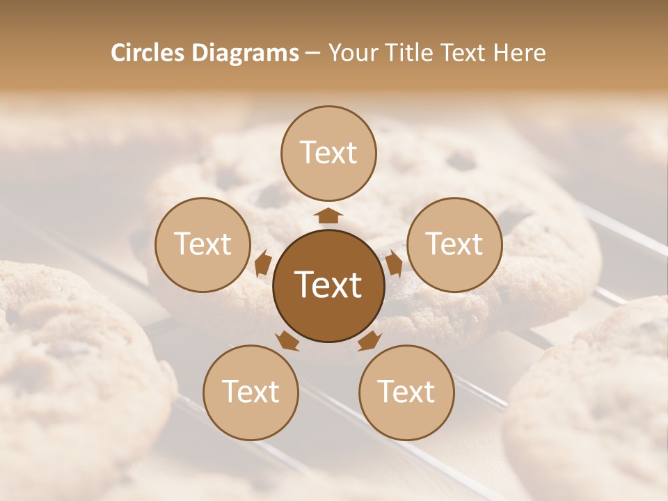 Brown Chip Pile PowerPoint Template