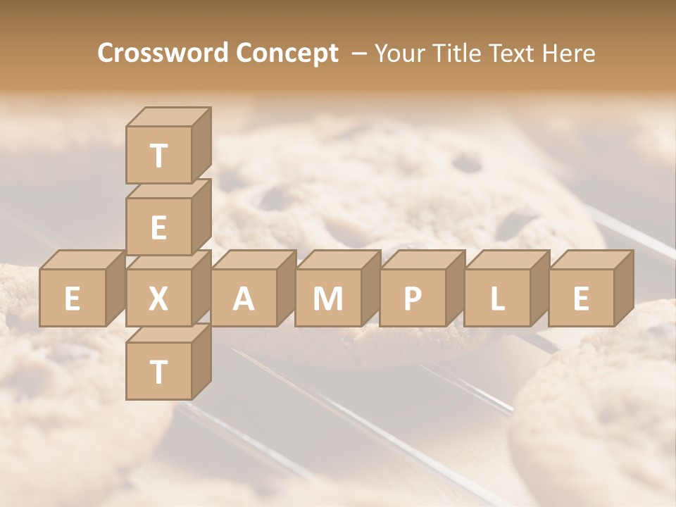 Brown Chip Pile PowerPoint Template