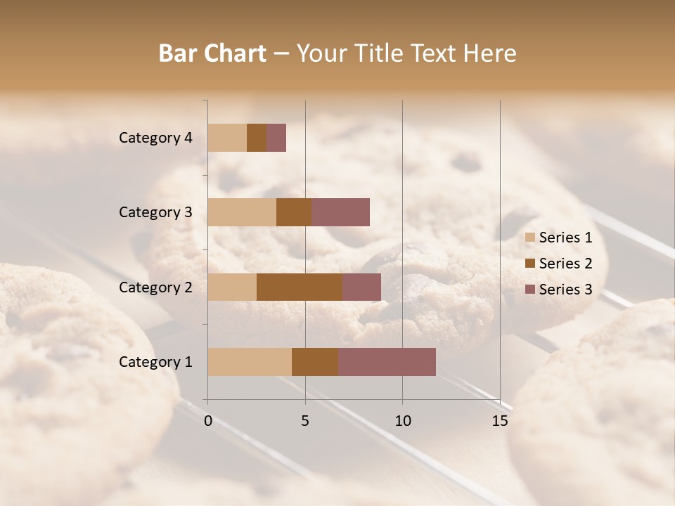 Brown Chip Pile PowerPoint Template