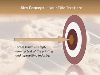 Brown Chip Pile PowerPoint Template