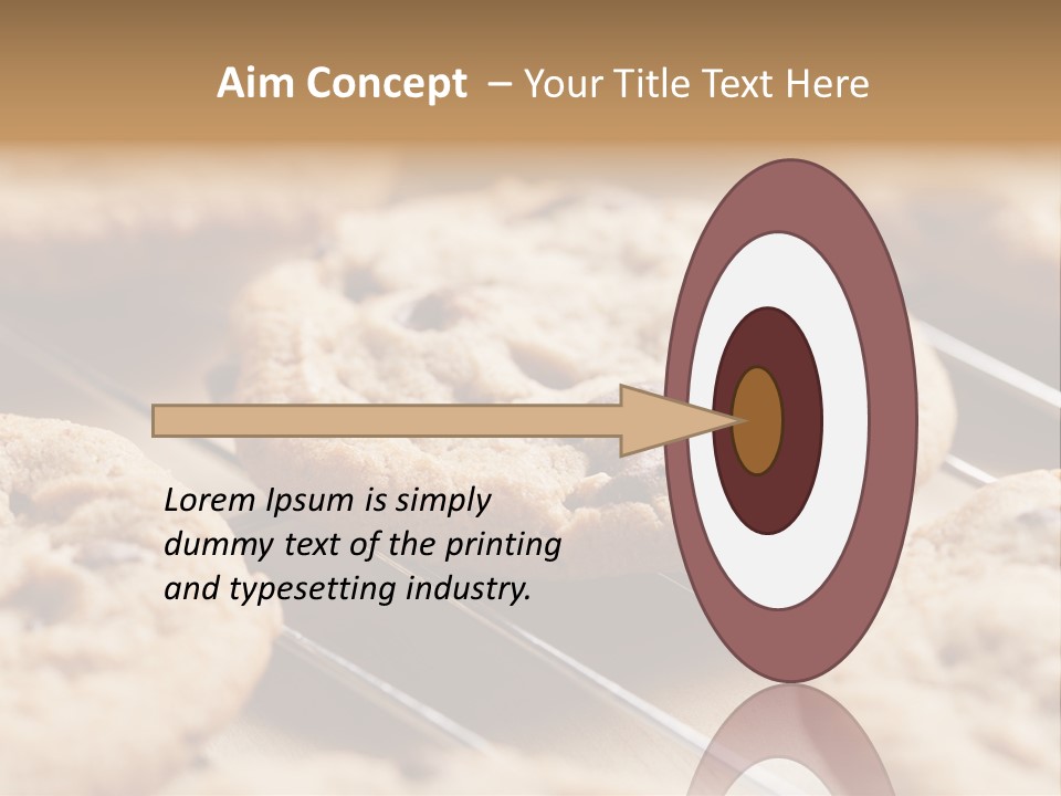 Brown Chip Pile PowerPoint Template