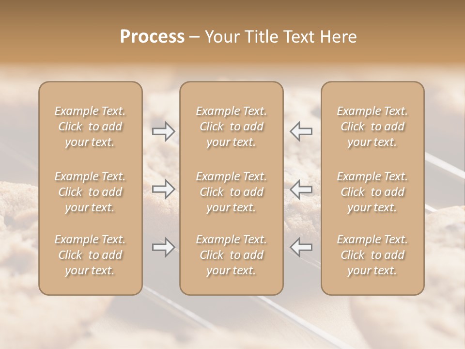 Brown Chip Pile PowerPoint Template
