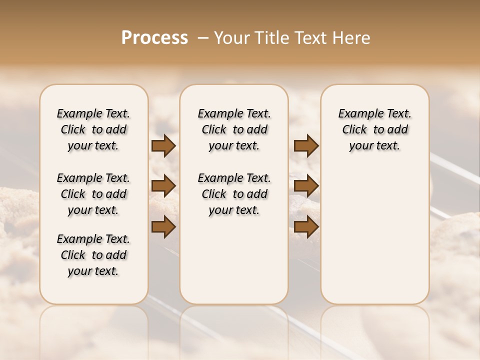 Brown Chip Pile PowerPoint Template
